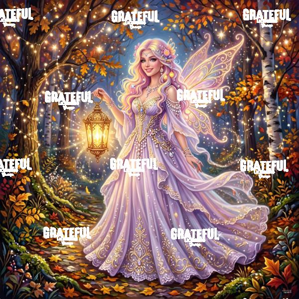Autumn Fairy With Lantern