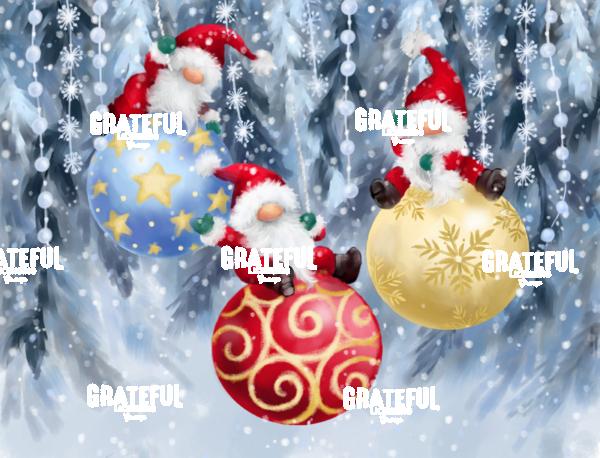 Little Gnomes on Christmas Baubles