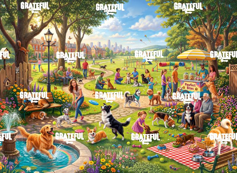Dog Park in Spring