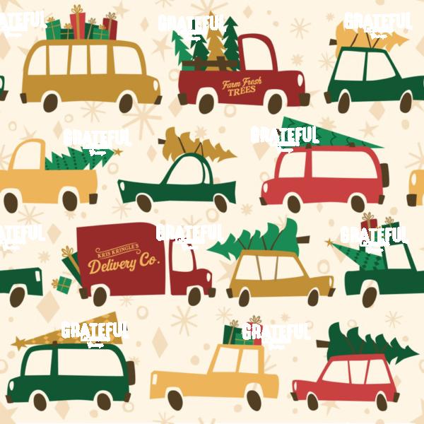 Vintage Christmas Cars Light