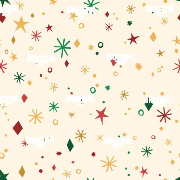 Vintage Christmas Colored Stars