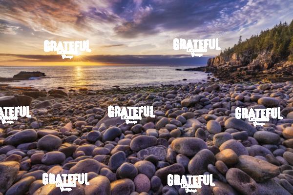 Boulder Beach at sunrise in Acadia National Park 2