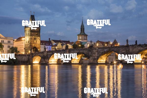 The Charles Bridge and Prague at sunrise 2