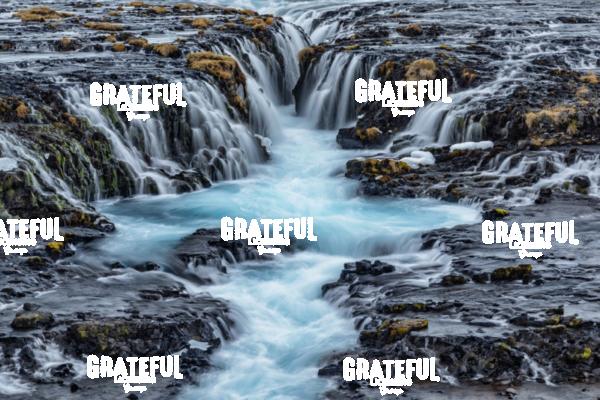 Bruarfoss waterfall in winter in Iceland 5