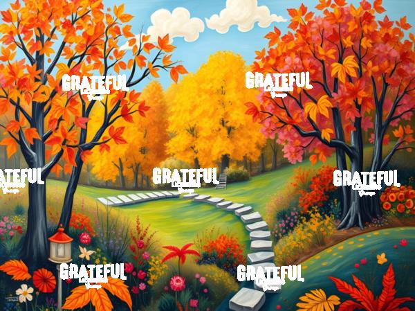 A Walk In An Autumn Park