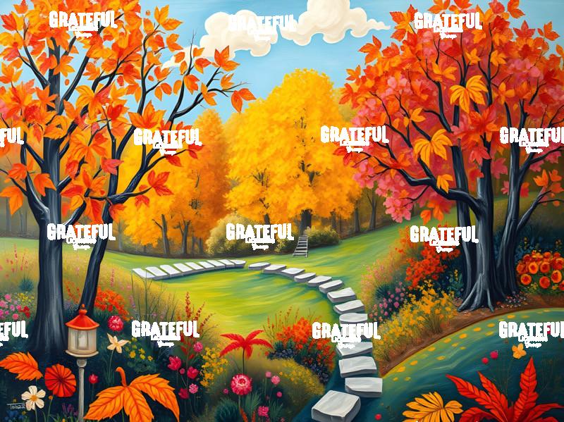 A Walk In An Autumn Park