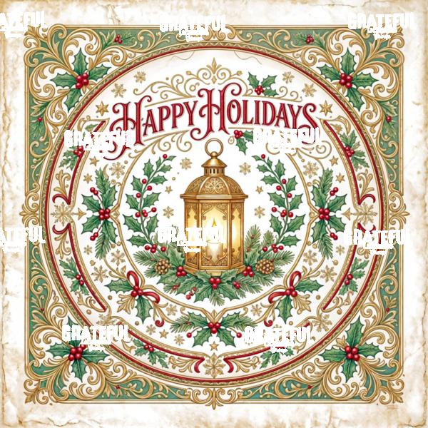 Christmas Mandala Happy Holidays