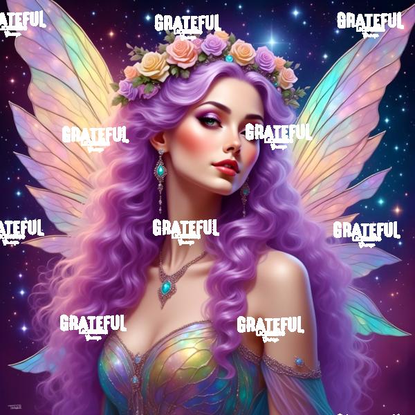 Jeweled Fairy With A Rose Crown