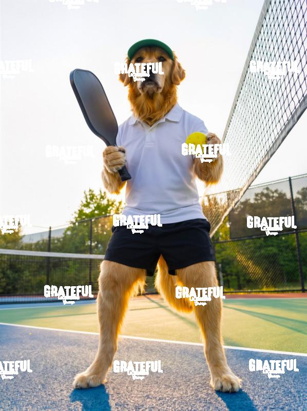 Pets on the Pickleball Court, Ready to Play