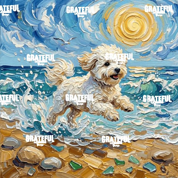 Beach Day - Bichon Frise 2