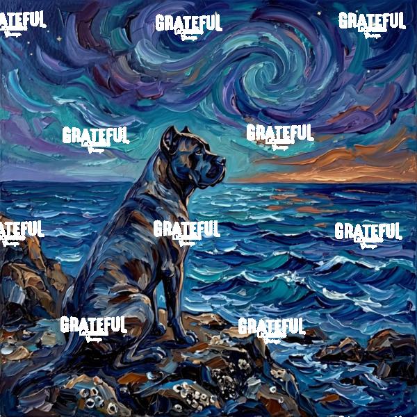 Beach Night - Cane Corso