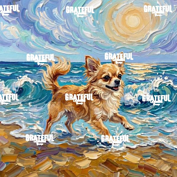 Beach Days - Tan Chihuahua
