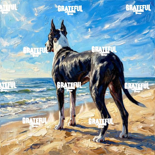 Beach Days - Mantle Great Dane