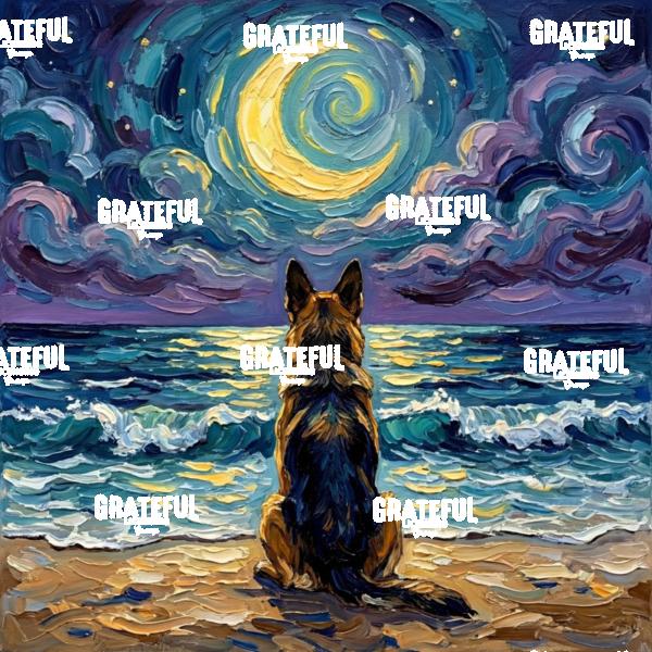 Beach Nights - German Shepherd