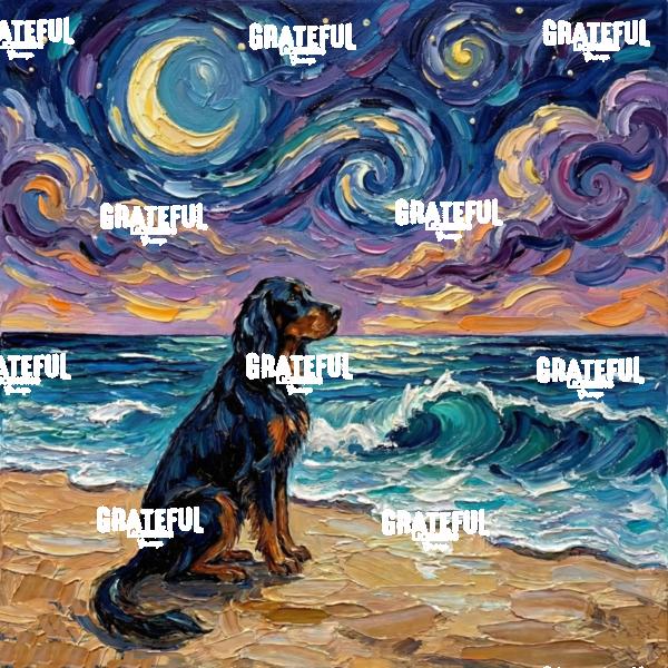 Beach Night - Gordon Setter