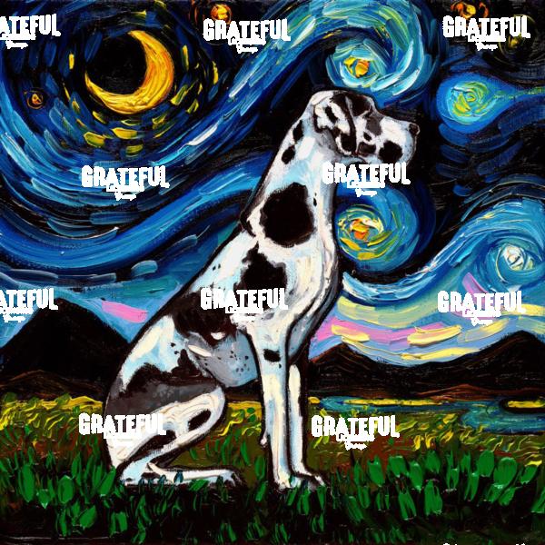Harlequin Great Dane Night