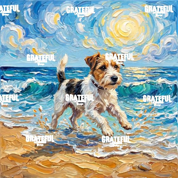 Beach Days - Jack Russell Terrier