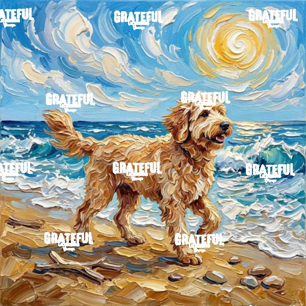 Beach Day - Goldendoodle