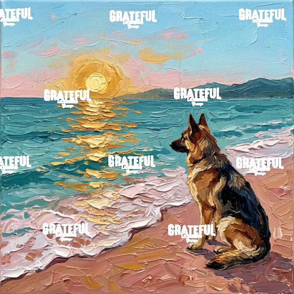 Beach Days - German Shepherd 2