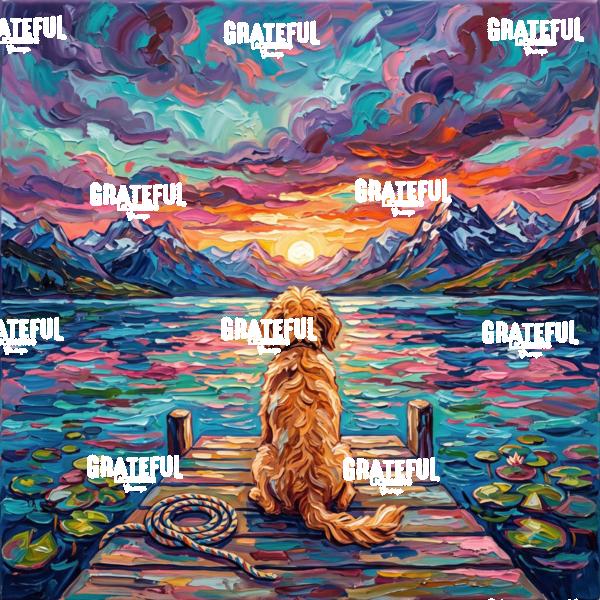 On The Dock - Goldendoodle