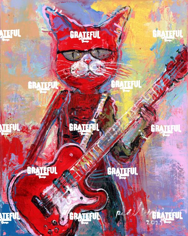 Red Guitar Cat