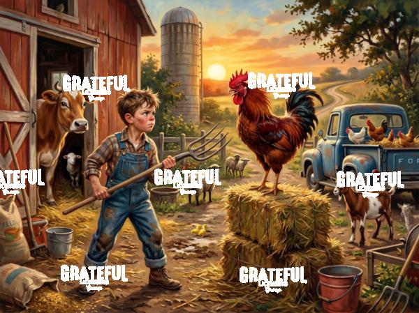 barnyard face-off