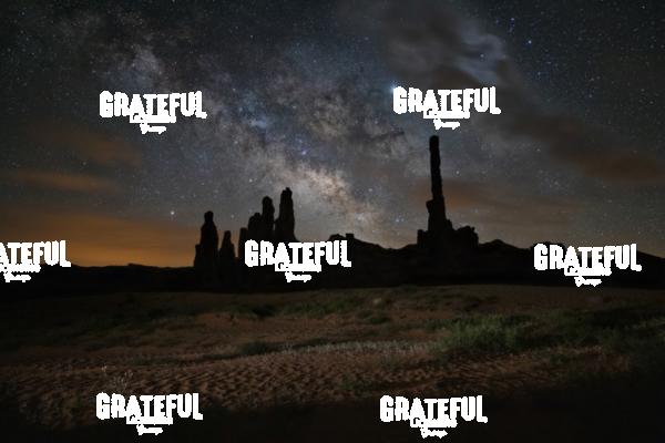 The Milky Way over Totem Pole in Monument Valley, Utah