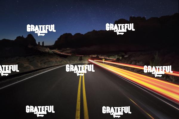 Car trails on Arches National Park in Moab