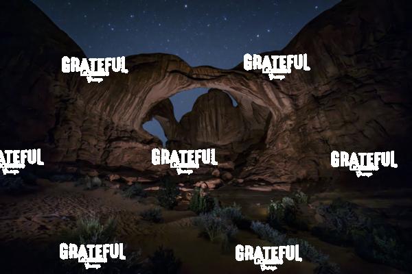 Double Arch after dark in Arches National Park