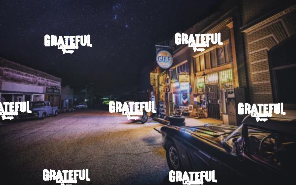 Erie Street in Bisbee, Arizona with classic cars and the Milky Way 2