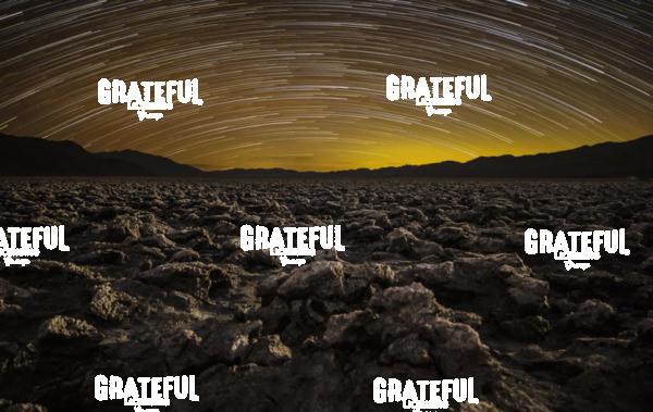 Star trails over the Devils Golf Course in Death Valley National Park