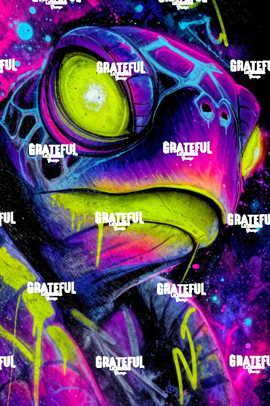 Sea Turtle, Graffiti Spray