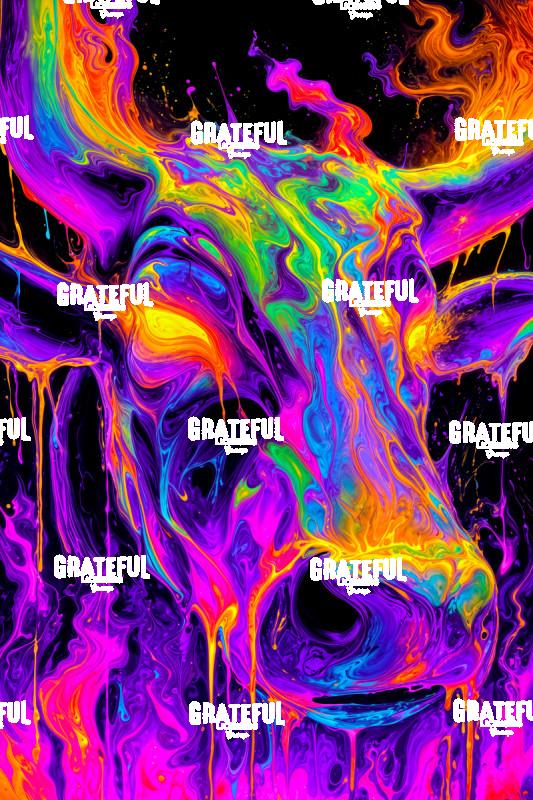 Longhorn Cattle, Melting Flames