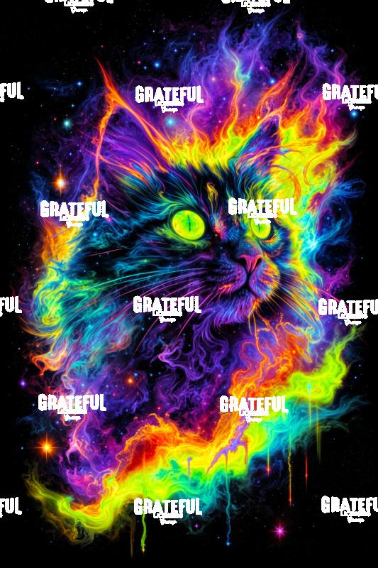 Maine Coon Cat, Fire and Stars