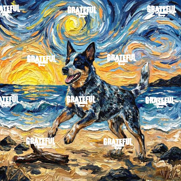 Frolicking Blue Heeler
