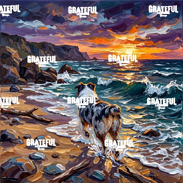 Beach Day - Merle Aussie Shepherd