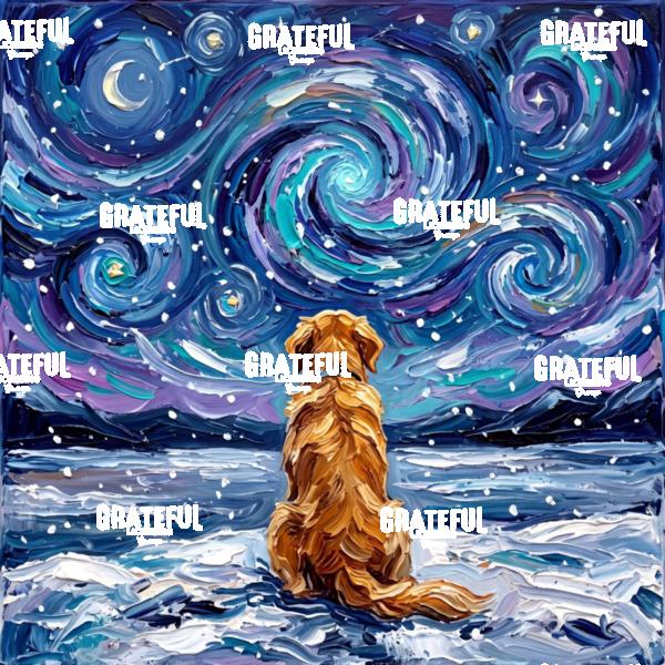 Snowscape - Golden Retriever