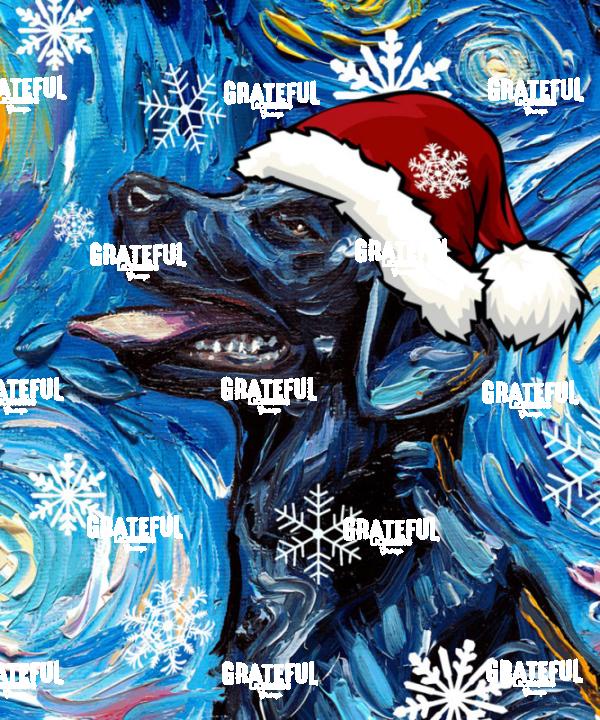 Santa Black Labrador
