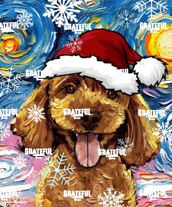 Santa Apricot Poodle Puppy