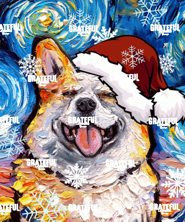 Santa Smiling Corgi