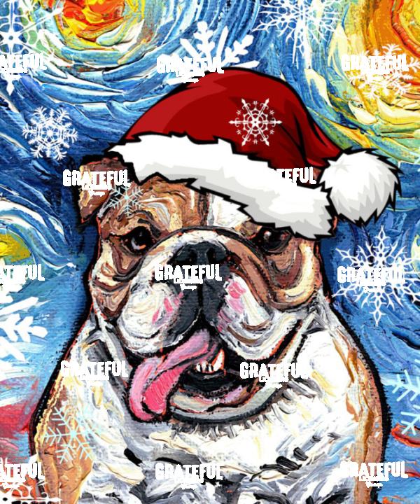 Santa Bulldog