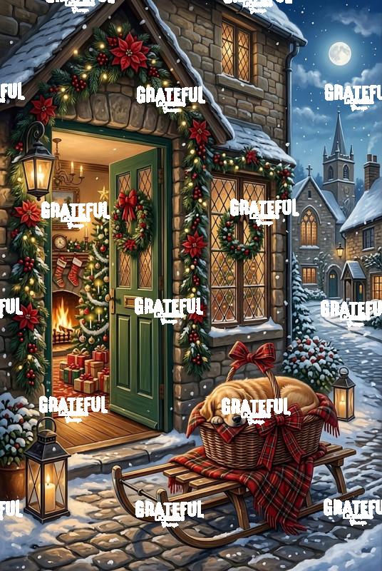 The Christmas Cottage Porch
