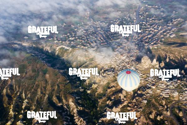 hot air ballooning above Cappadocia in Turkey 3