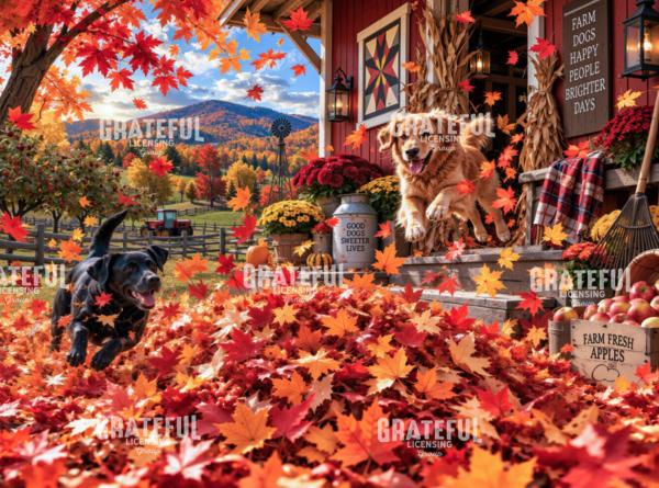 Pure Joy in Autumn Leaves