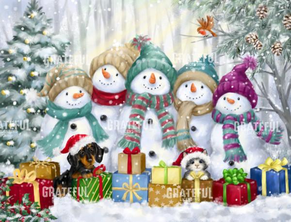 Snowmen Christmas Greetings