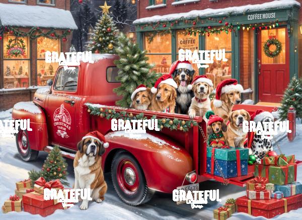 RT281 Christmas Happy Dogs