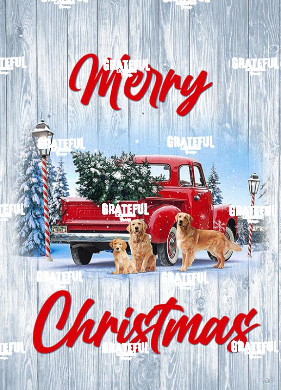 Pickup red classic xmas puzzle 2B