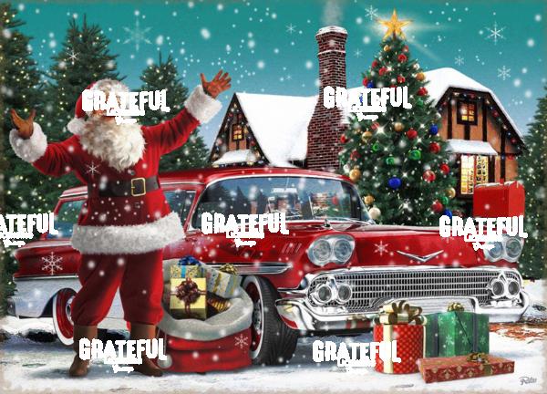 Santa classic car 2