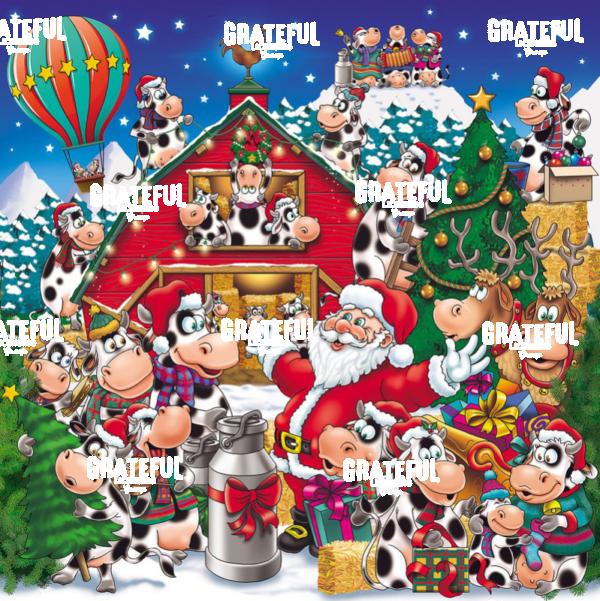 Christmas Party Cows