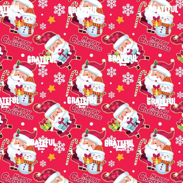 RT0202145017 Gift Wrap Xmas Santas